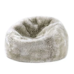 Oem one stop solutions plush 8 ft faux fur bean bag cover pv furry living room oversized giant bean bag cover NO 2