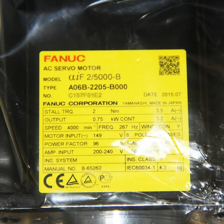 Fanuc ACサーボモーターA06B-2205-B000新品オリジナル| Alibaba.com