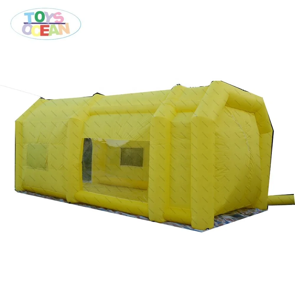 Customized Design Inflatable Mobile Portable Car Paint Spray Baking Booth with Blower and Filter