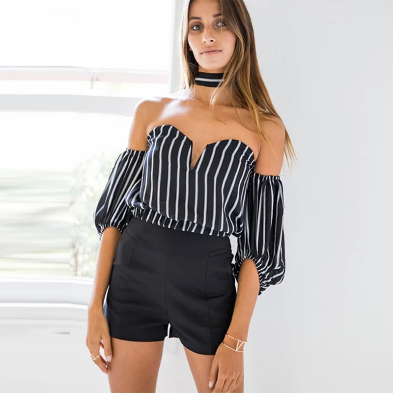 blusa strapless con manga