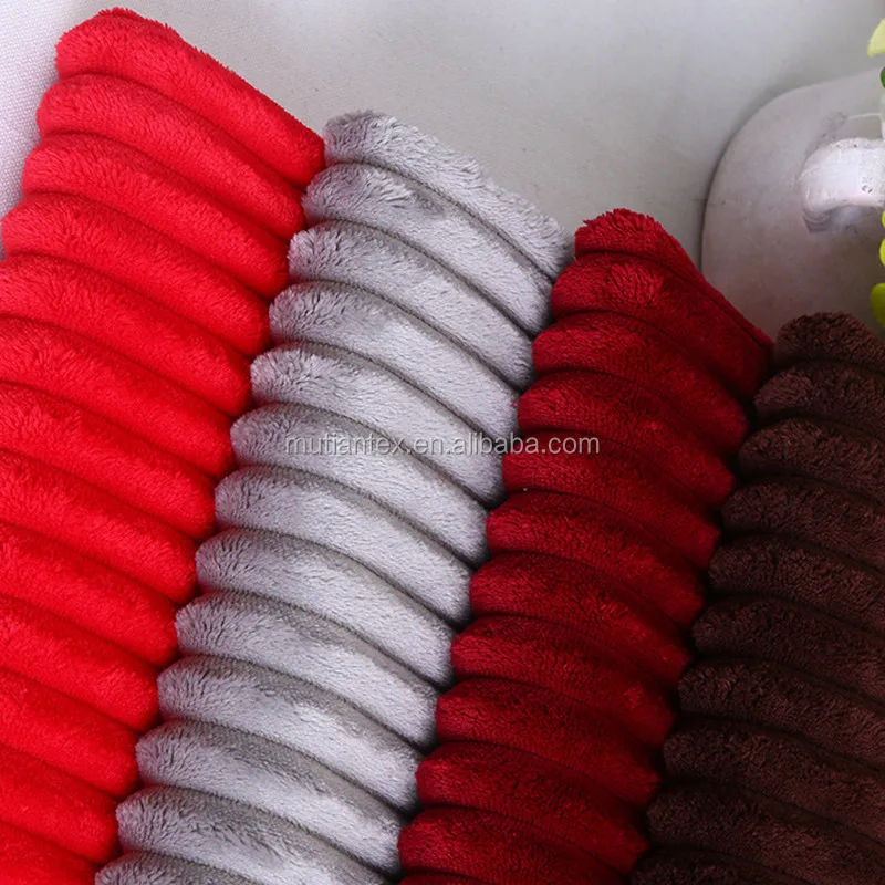 Вельветовая ткань из 100% полиэстера, Вельветовая ткань в полоску из полиэстера, 11 валов, Вельветовая ткань для обивки