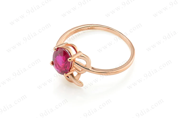 Best Selling AAA Quality Butterfly Tourmaline Pear Cut Diamond 14K Yellow Gold Gemstone Ring for Wedding & Anniversary
