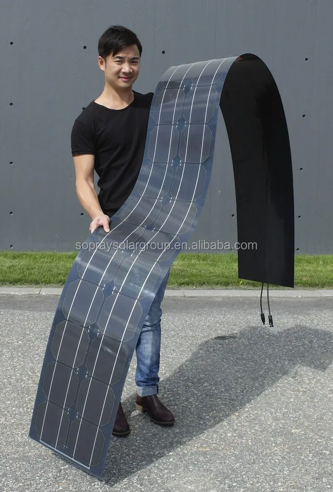 Amorphous Silicon Transparent Flexible Thin Film Solar Panel 120w 500w