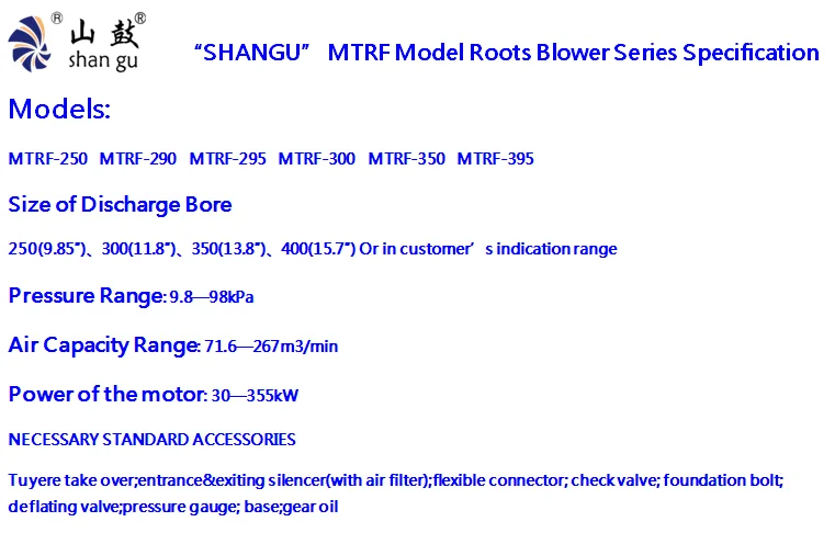 Roots Blower, MTRF, 220 V, 267m3 - detail 4