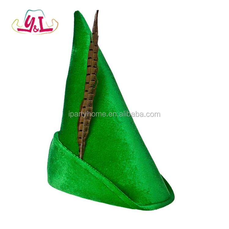 Pluma Roja-Erroll Flynn Peter Pan Vestido de fantasía Niños Chicos Robin Hood Sombrero
