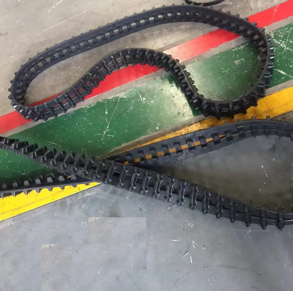 Mini Robot Parts Small Rubber Track Robotic Rubber Crawler Small Robot Rubber Tracks Dba with Driving Wheels