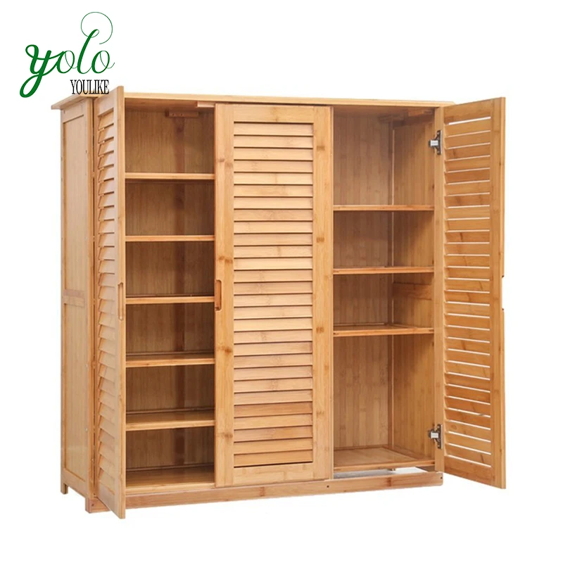 bamboo shoe cabinet