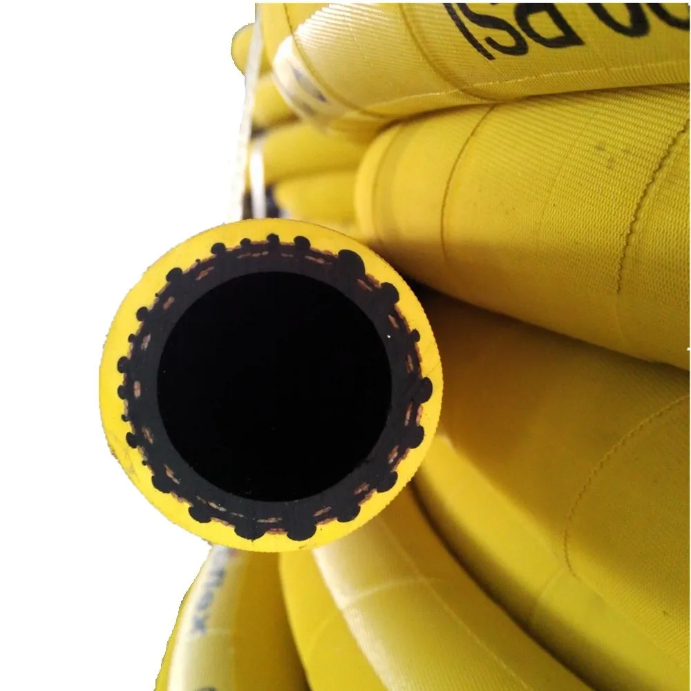High Temperature Resistant WP 20 bar and BP 60 bar Fiber Braided Flexible Heat Resistant Rubber Hose 6mm