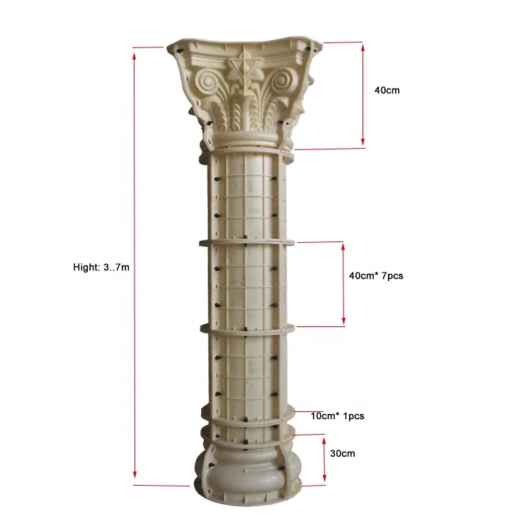 Stampi per pietra colonne in cemento e plastica per colonne per recinzione  Colonne - Cina Stampo colonna romana, stampi colonna romana