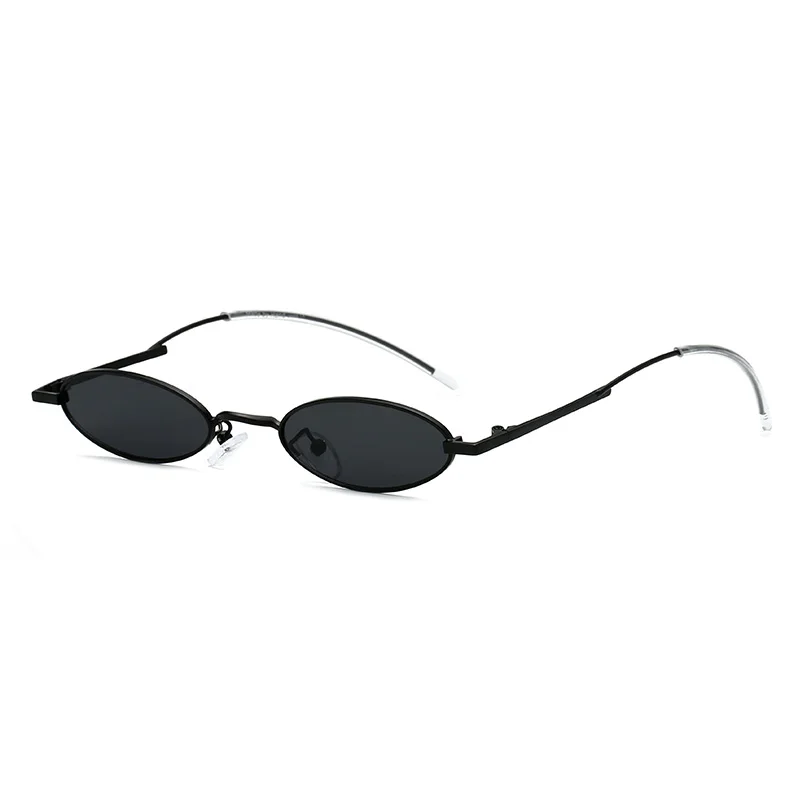 22877 Drop Shape Retro Candy Color Vintage Women Eyewear Alloy Small Round Sunglasses