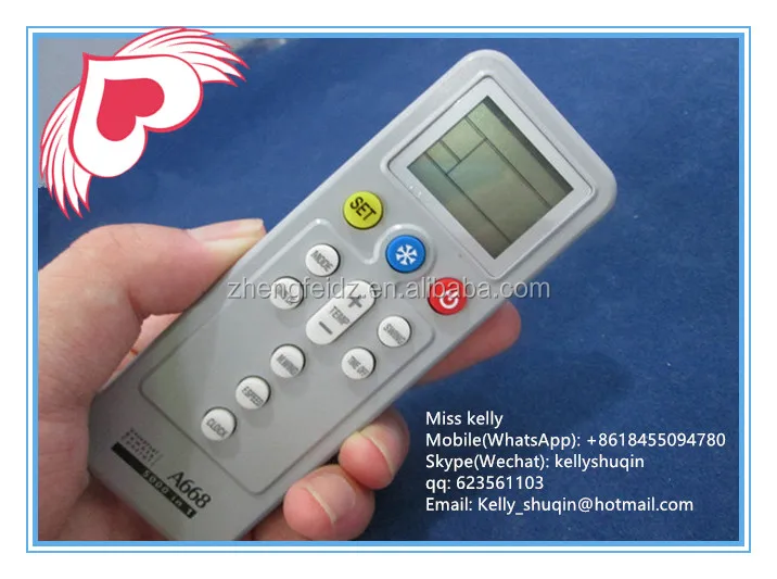 Multifunction Universal Air Conditioner Remote Control AC LCD Screen Controller A668 5000 in 1