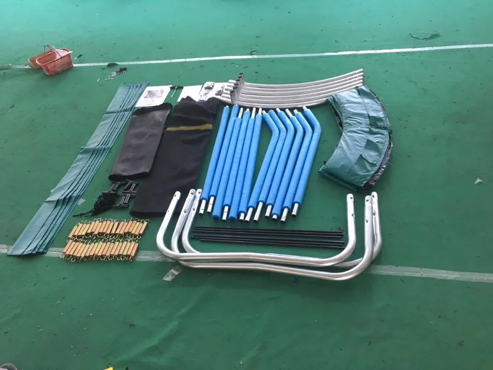 Оптовая продажа, 8-футовый садовый батут, оборудование для парка, батут с лестницей, подарок для мальчиков и девочек