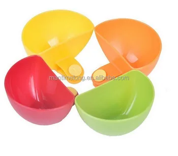 Pipihome Lot De 4 Pinces à Tremper - Support Sauce Assiette Clip, Porte Ketchup Guacamole Pour Repas Et Barbecue