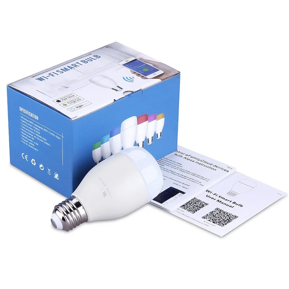 New Design Zigbee Smart Rgb Light Bulb E27 Multicolor Controllers Wifi