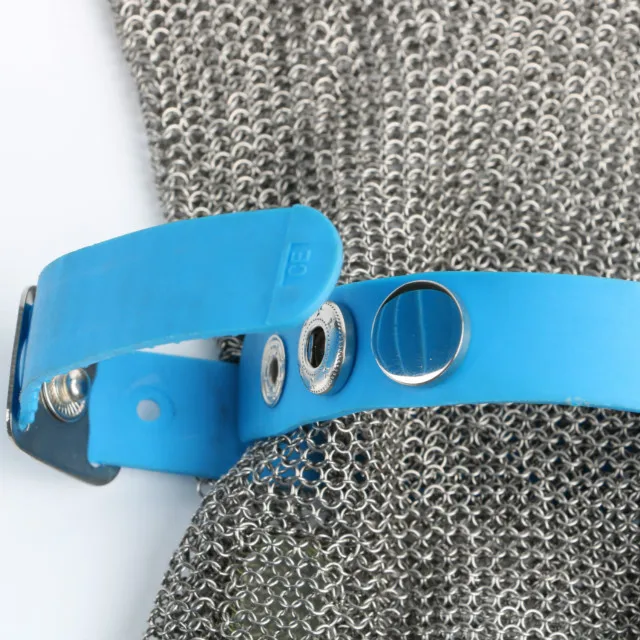 Chainmail Ring Mesh Anti Cutting Resistant Mesh Work Stainless Steel Gloves With 15mm Long Cuff