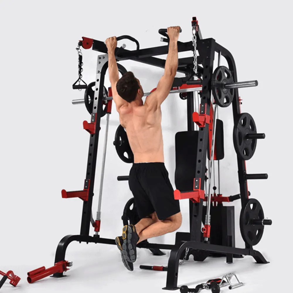 9010DE Body Building Fitness Machine Gym Smith Machine with Weight Stack