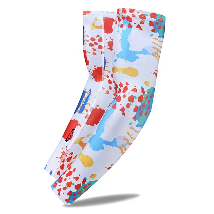 2020 KCOA Full Sublimation Custom Sports Running Basketball Arm Sleeves Cycling Arm Covers