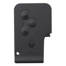 3 Buttons Uncut Blade Car Remote Flip Key Shell Case Fob Replacement Key Card for Renault Clio Megane Grand Scenic