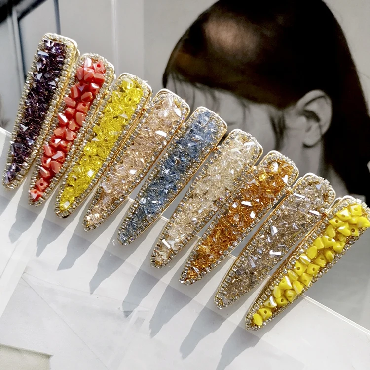 Wholesale Nuevo diseño de piedra de broches accesorios de diamantes de imitación de Metal Clips de pelo From m.alibaba.com