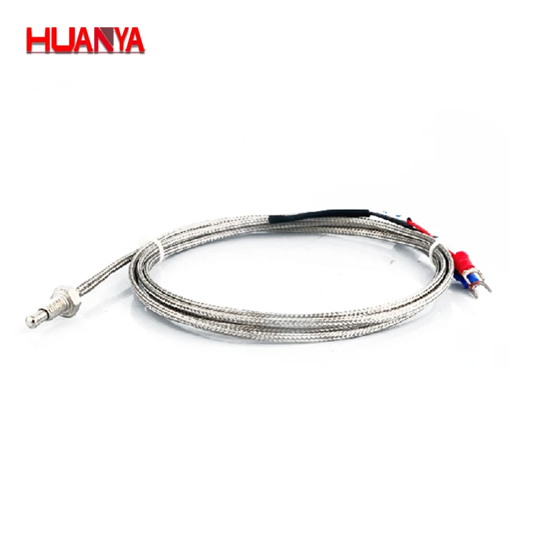 2M Cable K Type  Screw Thermocouple Temperature Sensor Probe 6mm Thread 0-600℃