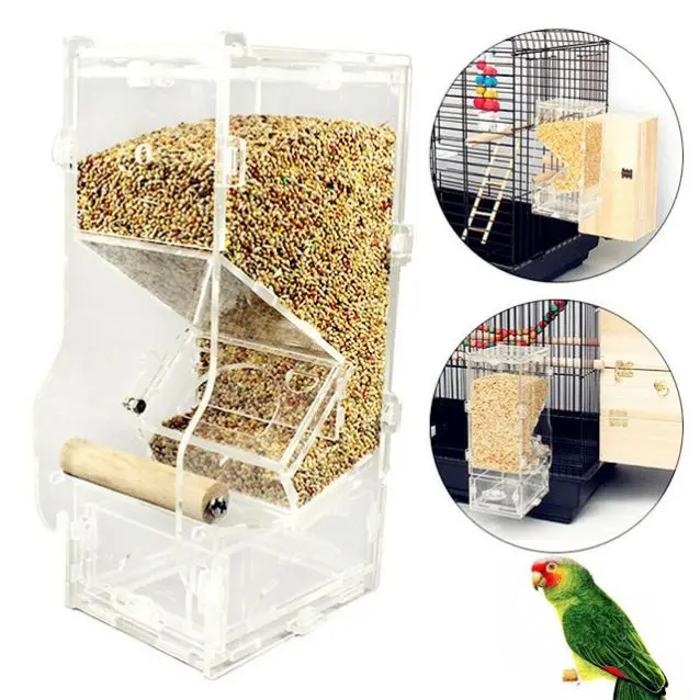 Пластиковая кормушка для птиц с 2 крючками