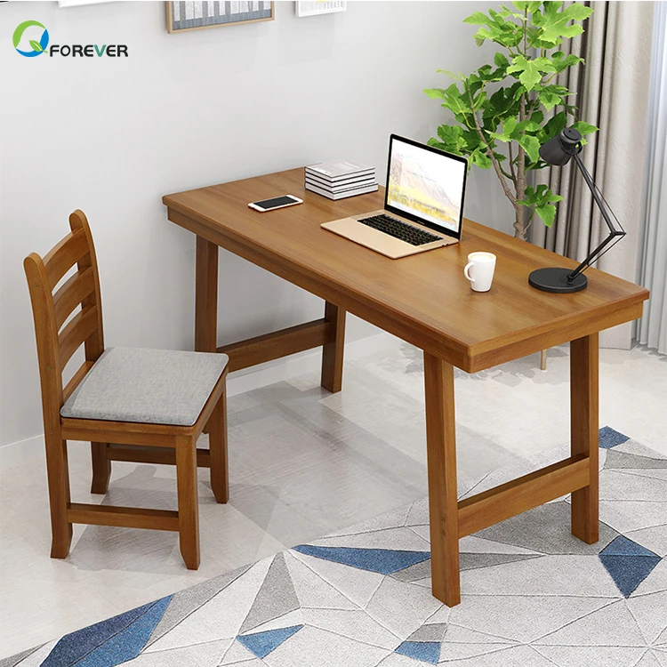 Escritorio de oficina de madera, escritorio de madera maciza, escritorio  simple, trabajo desde casa, escritorio pequeño, 100x50 cm vogel S -   México