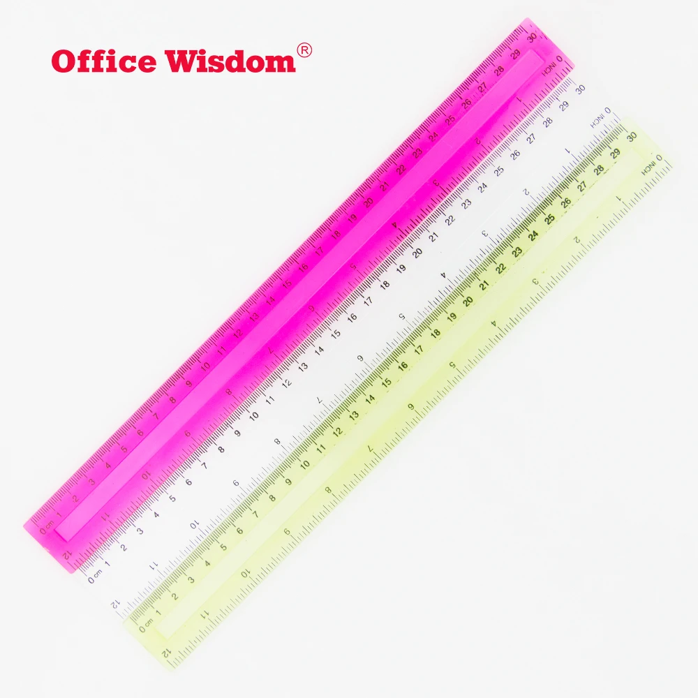 Awadh 30 Cm 12 Inch Plastic Ruler Scale , Measuring Tools -  1 Pencil Ruler 