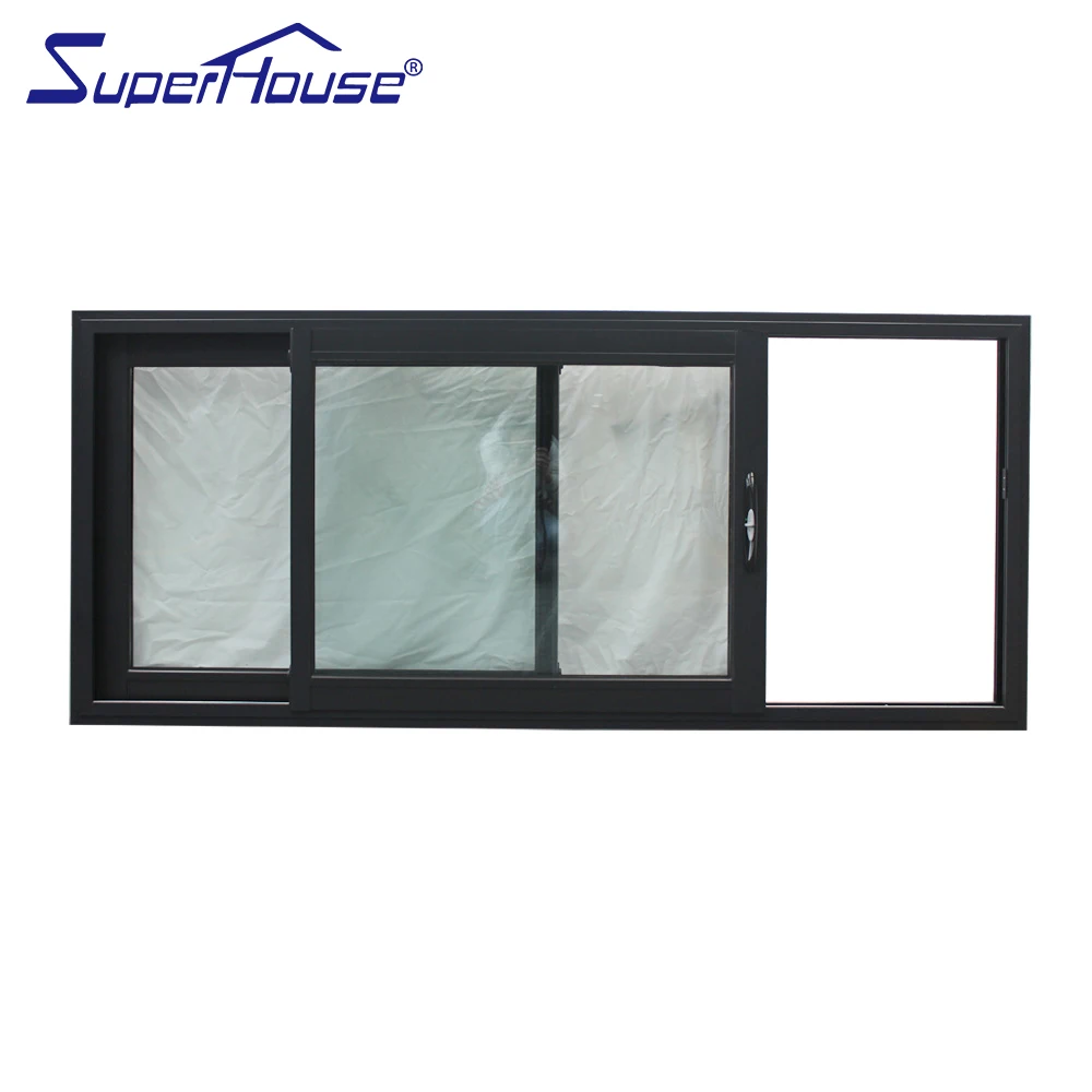 USA Standard double glass aluminium window sliding