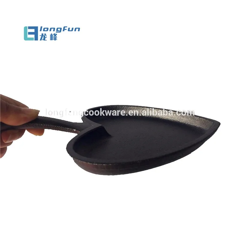 
Мини чугунная электрическая сковорода в форме сердца 