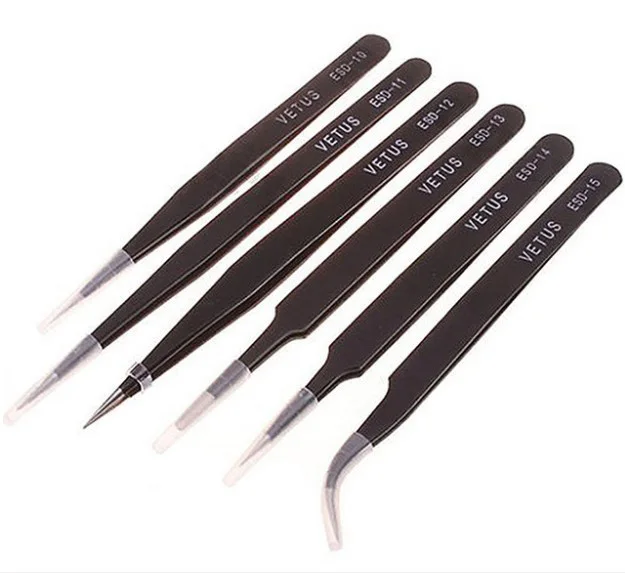 新vetus 6pcs安全防静电镊子维修工具静电放电 Esd Buy 安全防静电镊子维修工具esd防静电镊子 Esd镊子product On Alibaba Com