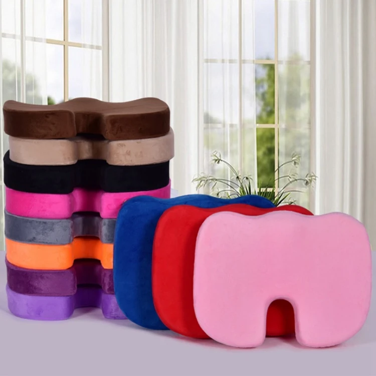 
U-образный офисный стул из 100% полиэстера, подушка на заказ для медитации, подушка для автомобильного сиденья из пены с эффектом памяти 