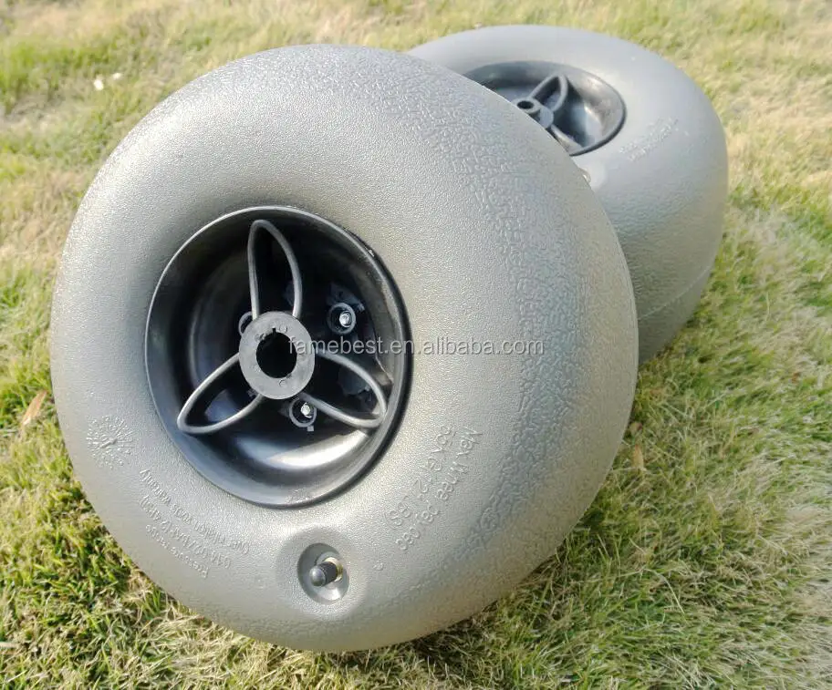 Paire de roues basse pression + axe Beach wheels Tronixpro