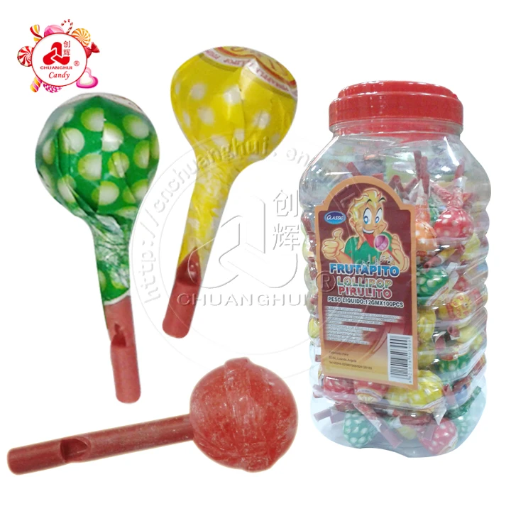 12G Kẹo Mút Trái Cây/Kẹo Mút Với Còi Trong Bình - Buy Lollipop Kẹo,Lollipop  Với Tiếng Còi,Kẹo Trái Cây Trong Jar Product On Alibaba.Com