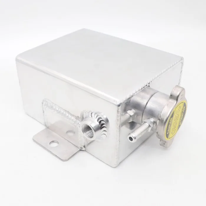 Universal 12l Aluminum Car Oil Reservoir Catch Can Tank With Breather