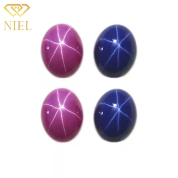 Oval cabochon gemstone price ruby synthetic star sapphire