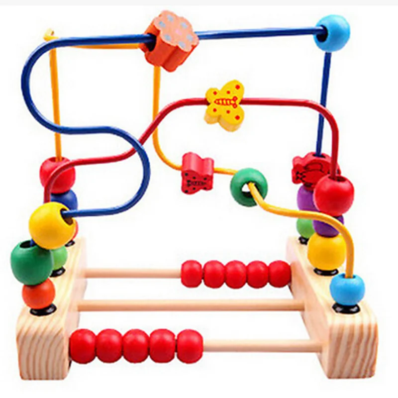 Source Juego de laberinto educativo juguete de madera con cuentas circulares para niños on m.alibaba.com