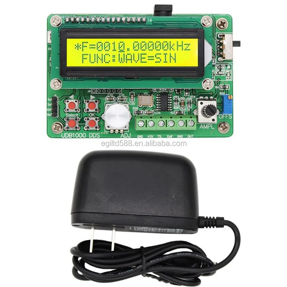 UDB1008SシリーズDDS信号源モジュール60MHz周波数計付き信号発生