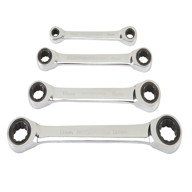 Combination Wrench Spanner Set Adjustable Ratchet Ring Spanner Set 1 ...