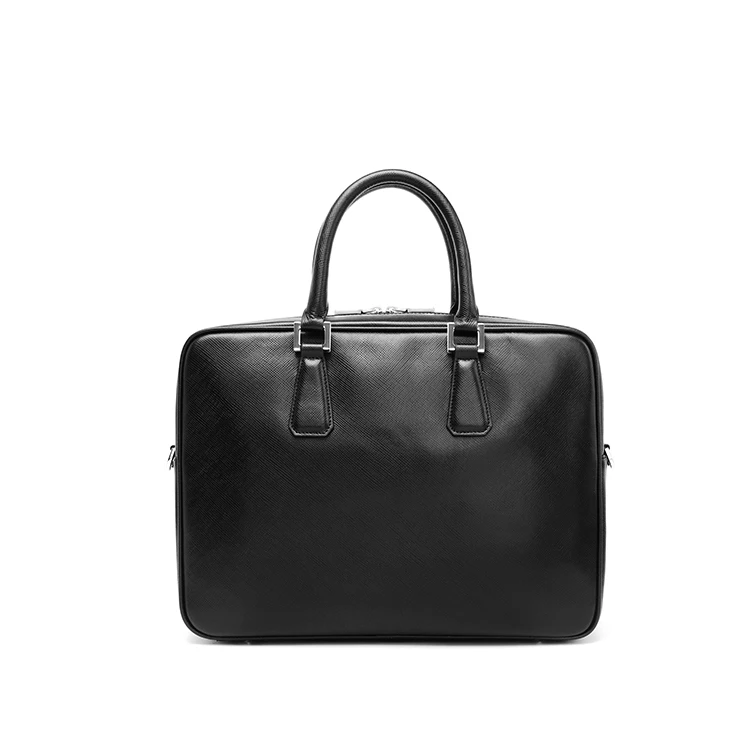 mens black leather work bag