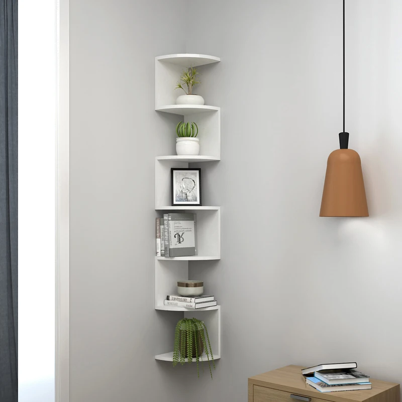 Promotion of High Quality MDF White Decorative Corner Shelf in Sale Wall Shelf