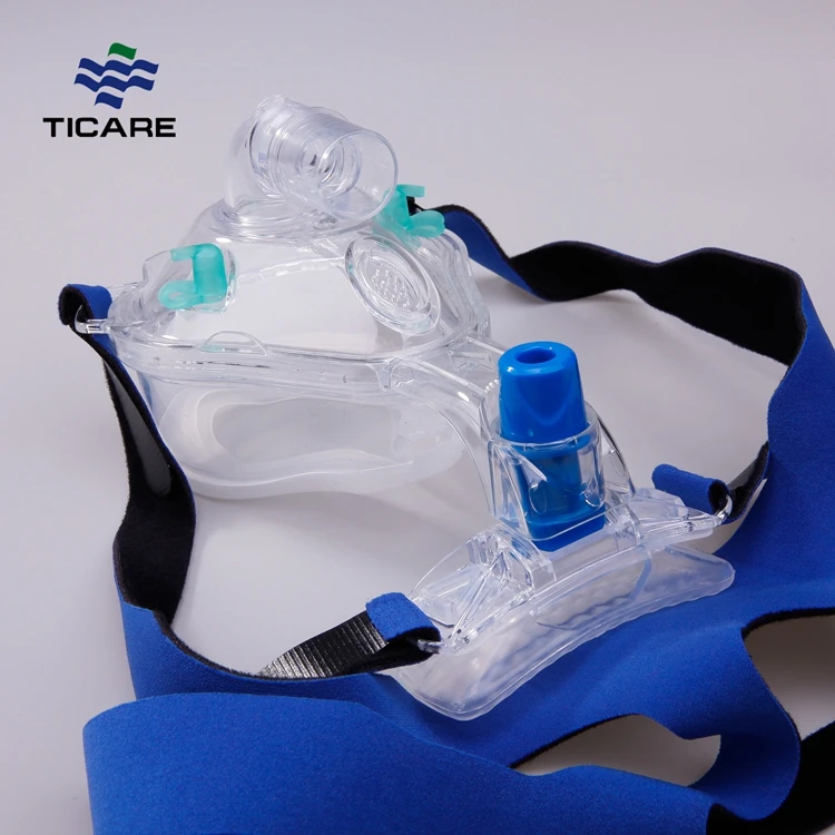 Дешевые силиконовые головные уборы, сипап-маска, полноносовые одноразовые дыхательные аппараты Ce для операционной, блистерная упаковка