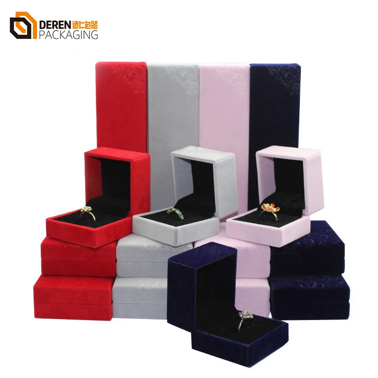 Custom Pink Velvet Jewellery Boxes Wholesale Bracelet Necklace Earring