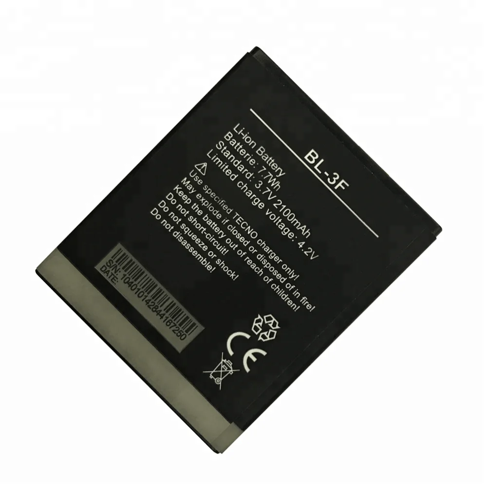 low price mobile phone battery for tecno bl-3f strong li battery