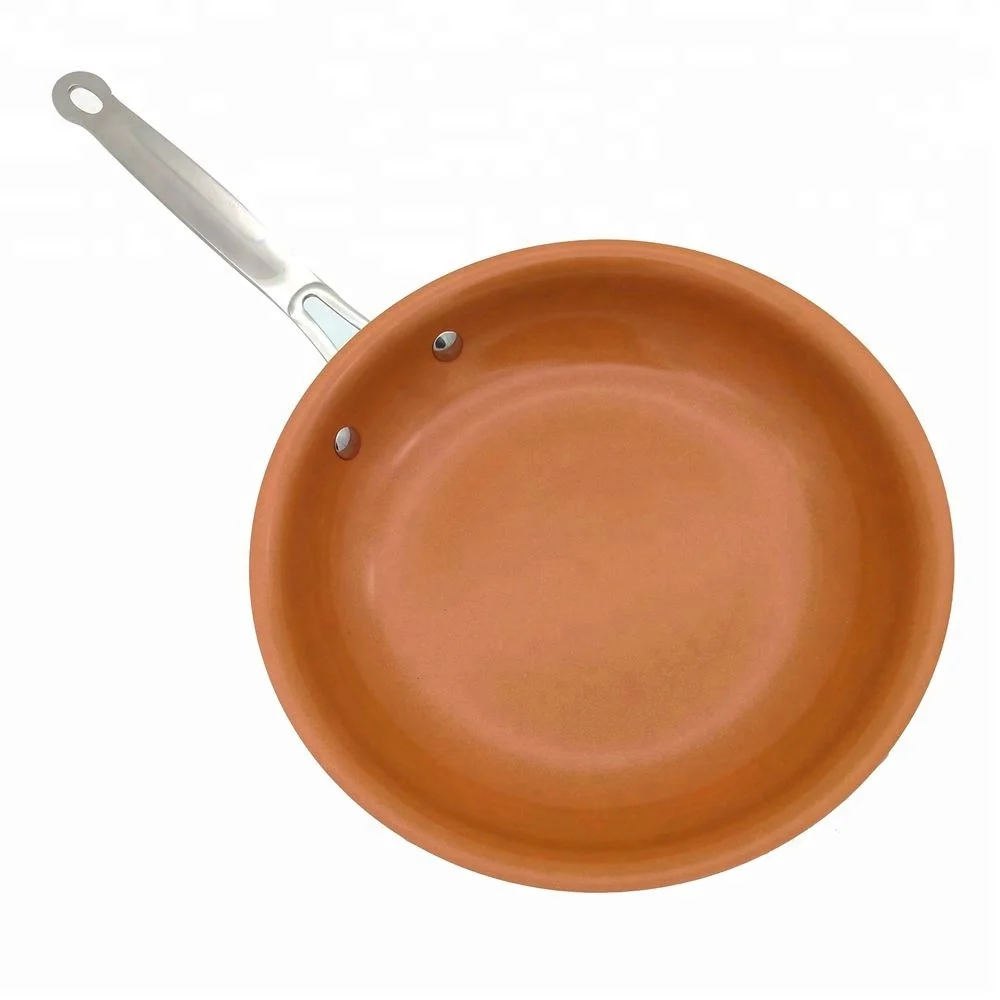 Shop for Sweettreats Copper Pan 10-Inch Nonstick Deep Square Induction Fry  Pan with Glass Lid, Dishwasher Safe Oven Safe at Wholesale Price on