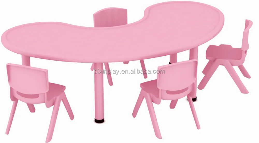 Ясли Рабочий стол квадратный и стул красочная пластиковая мебель для малышей детей ясельного возраста