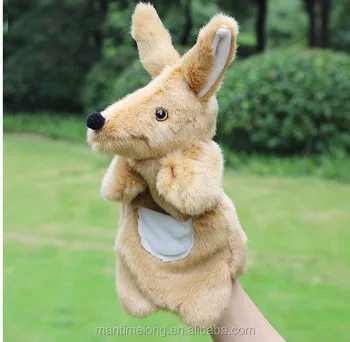 カンガルーの形のぬいぐるみハンドパペット教育用動物指人形| Alibaba.com