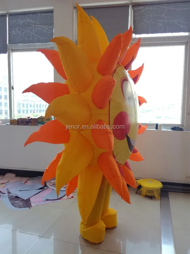 Walking Inflatable Sun Flower Costume for Advertisement