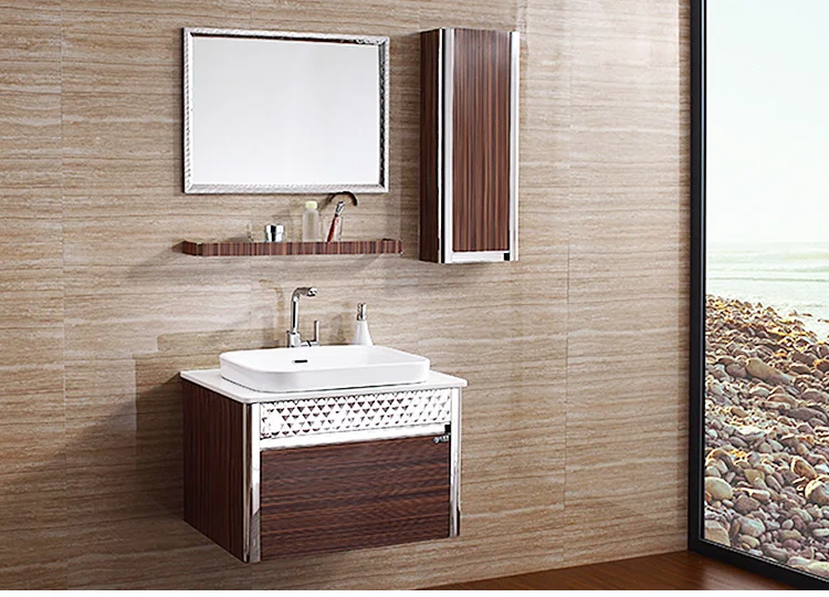 Foshan оптовая продажа золотой шкаф для ванной комнаты настенный