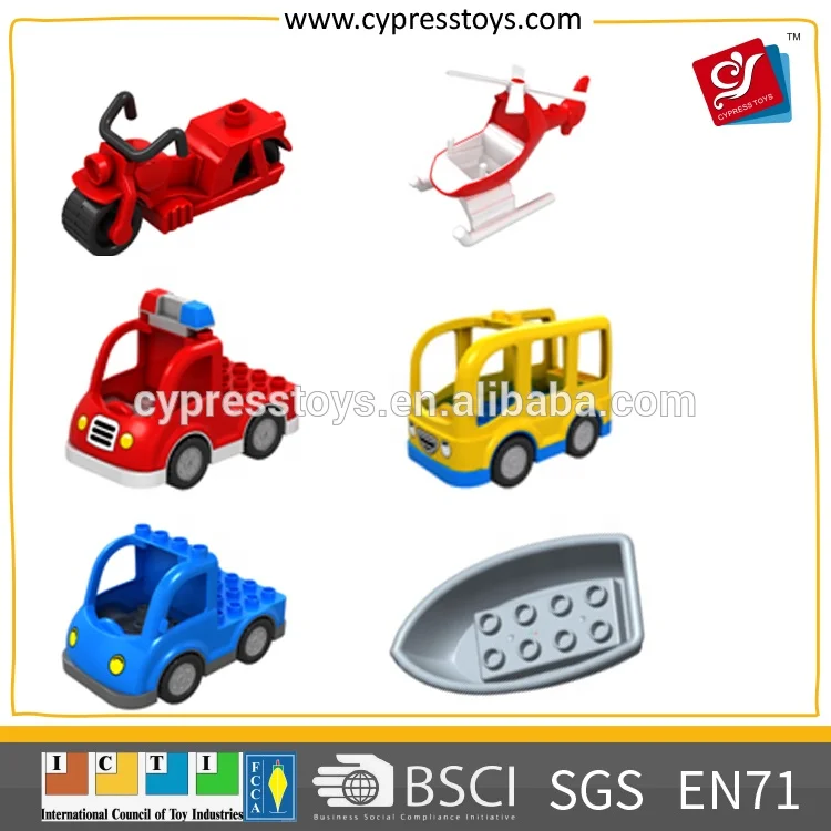 Смешные diy stick строительные блоки игрушки случайный кирпич автомобиль для ребенка