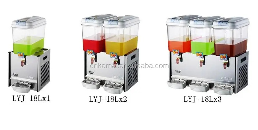 
3 бака, машина для охлаждения и смешивания сока с напитками 